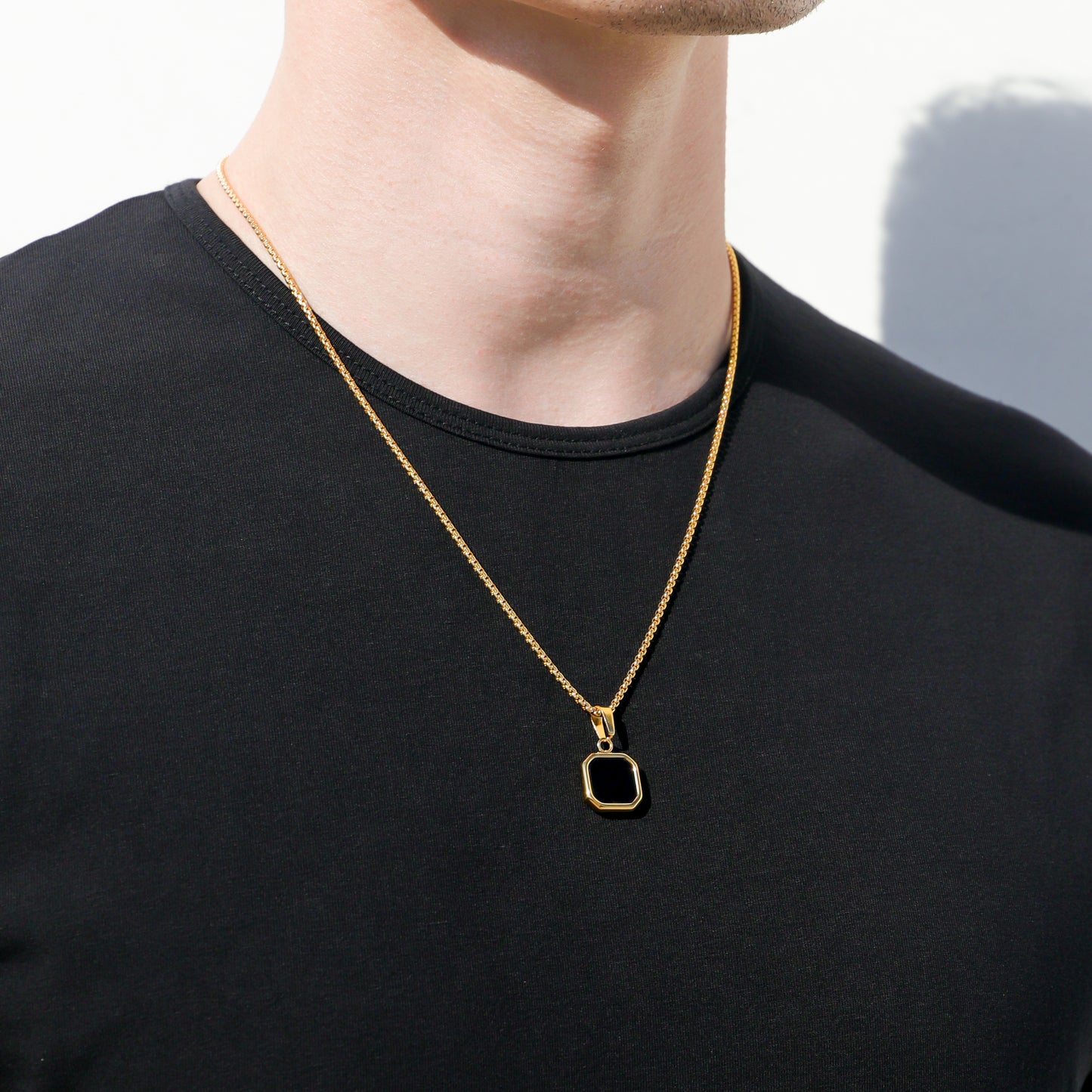Black Onyx Stone Pendant