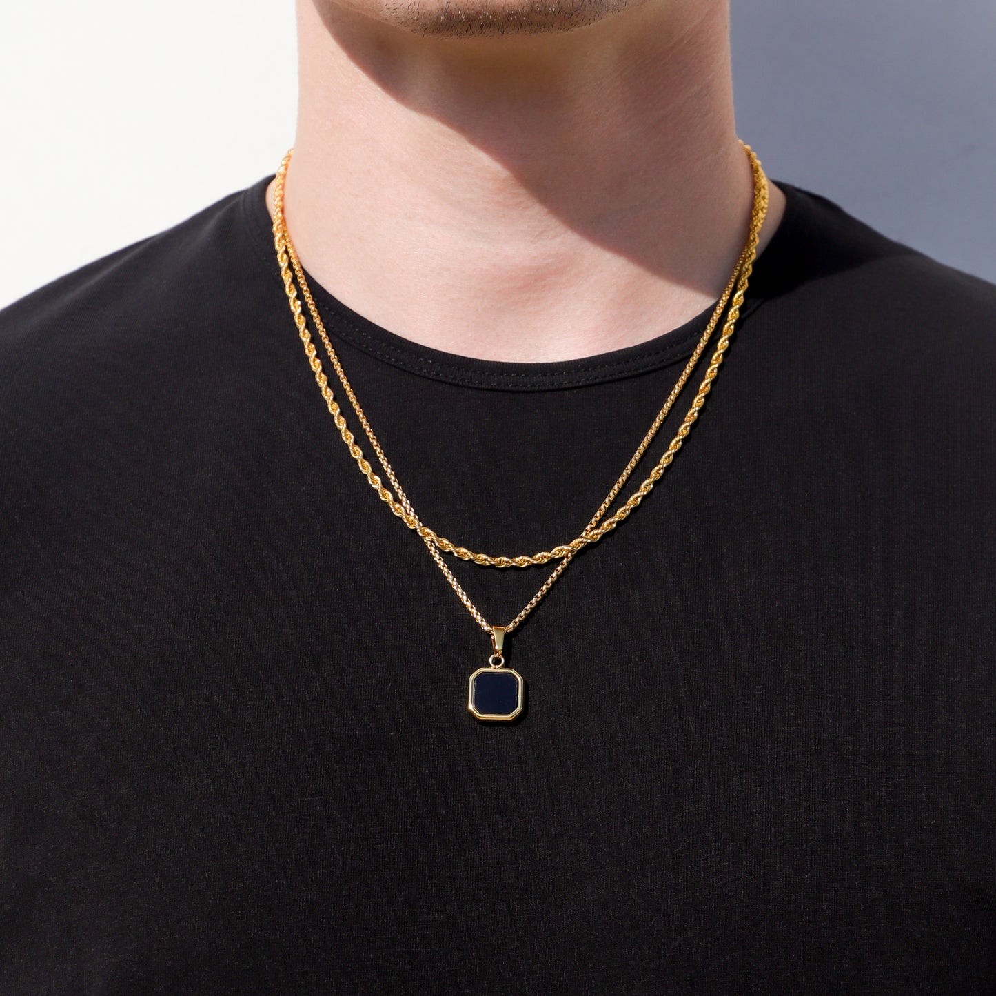 Black Onyx Stone Pendant