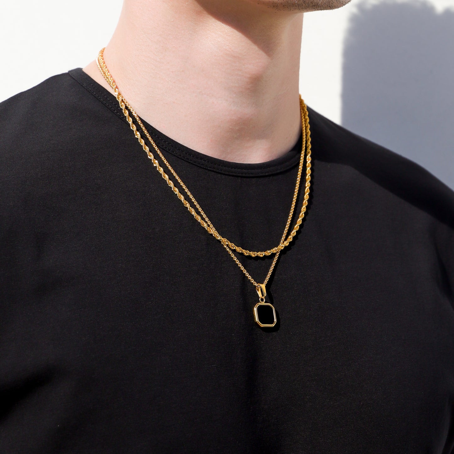 Black Onyx Stone Pendant