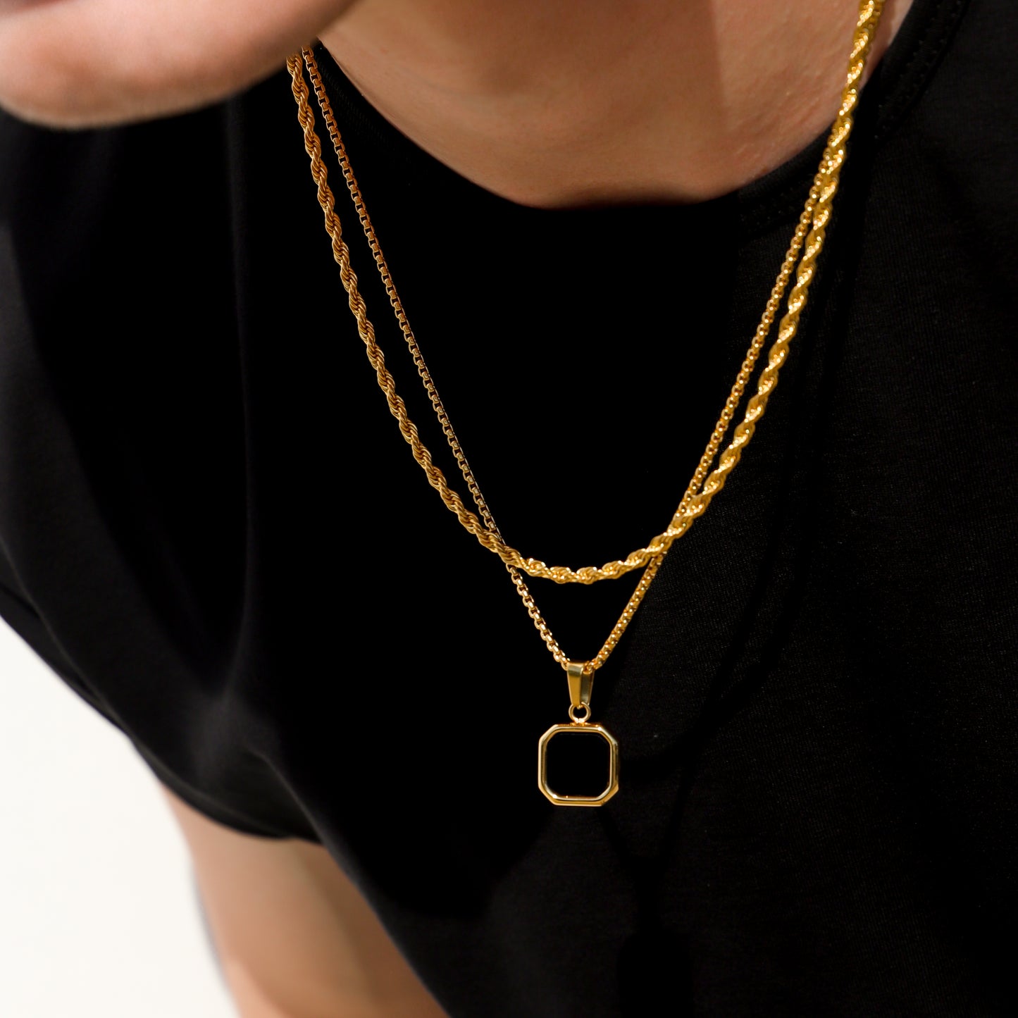 Black Onyx Stone Pendant