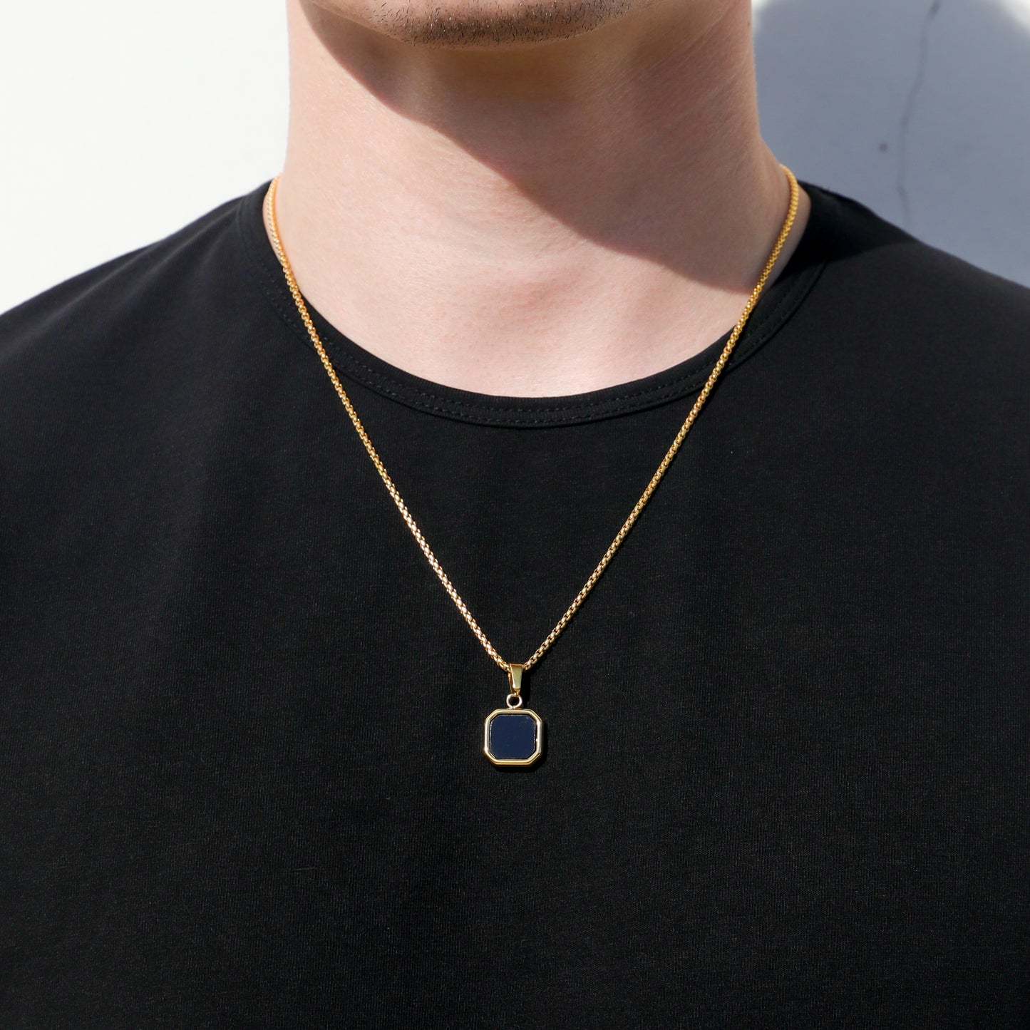 Black Onyx Stone Pendant