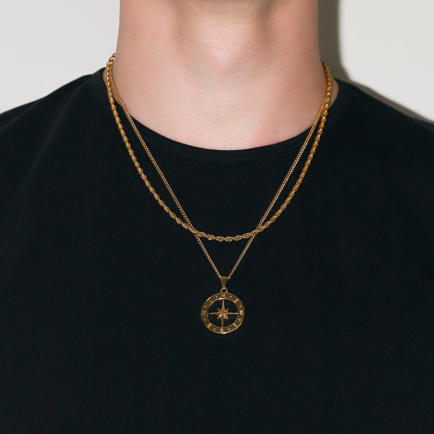 Large Compass Pendant