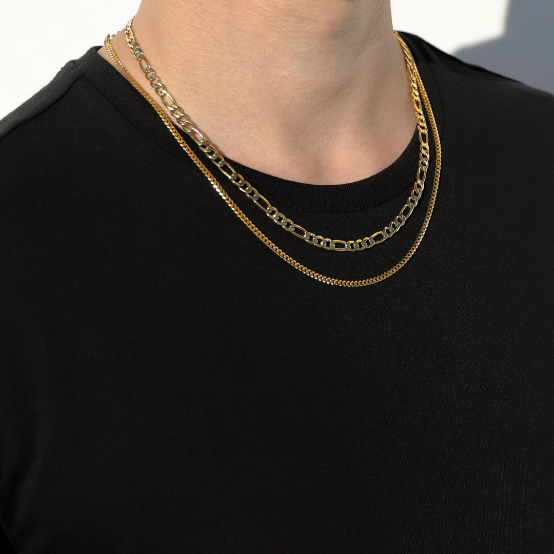 5mm Figaro Chain Necklace (6883450126502)