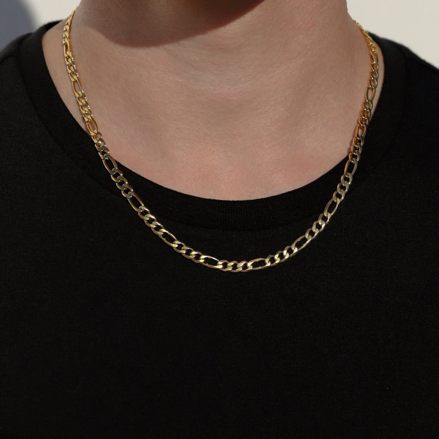 5mm Figaro Chain Necklace (6883450126502)