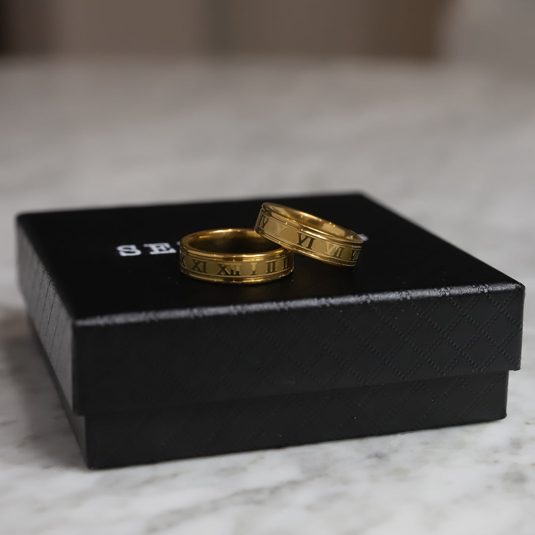 roman numeral ring (6883452059814)
