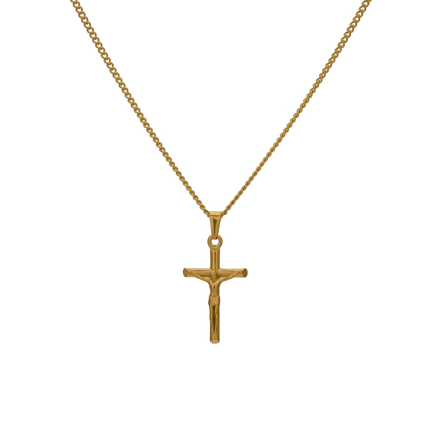 Crucifix Pendant Gold Set