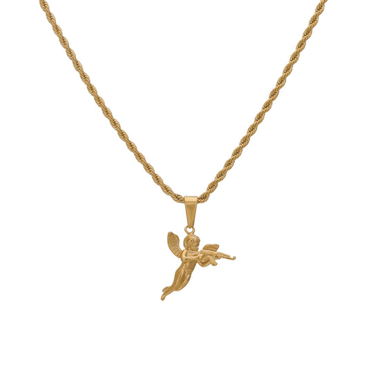 Cupid Pendant Necklace (6887469449382)