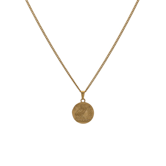 Greek Owl Pendant