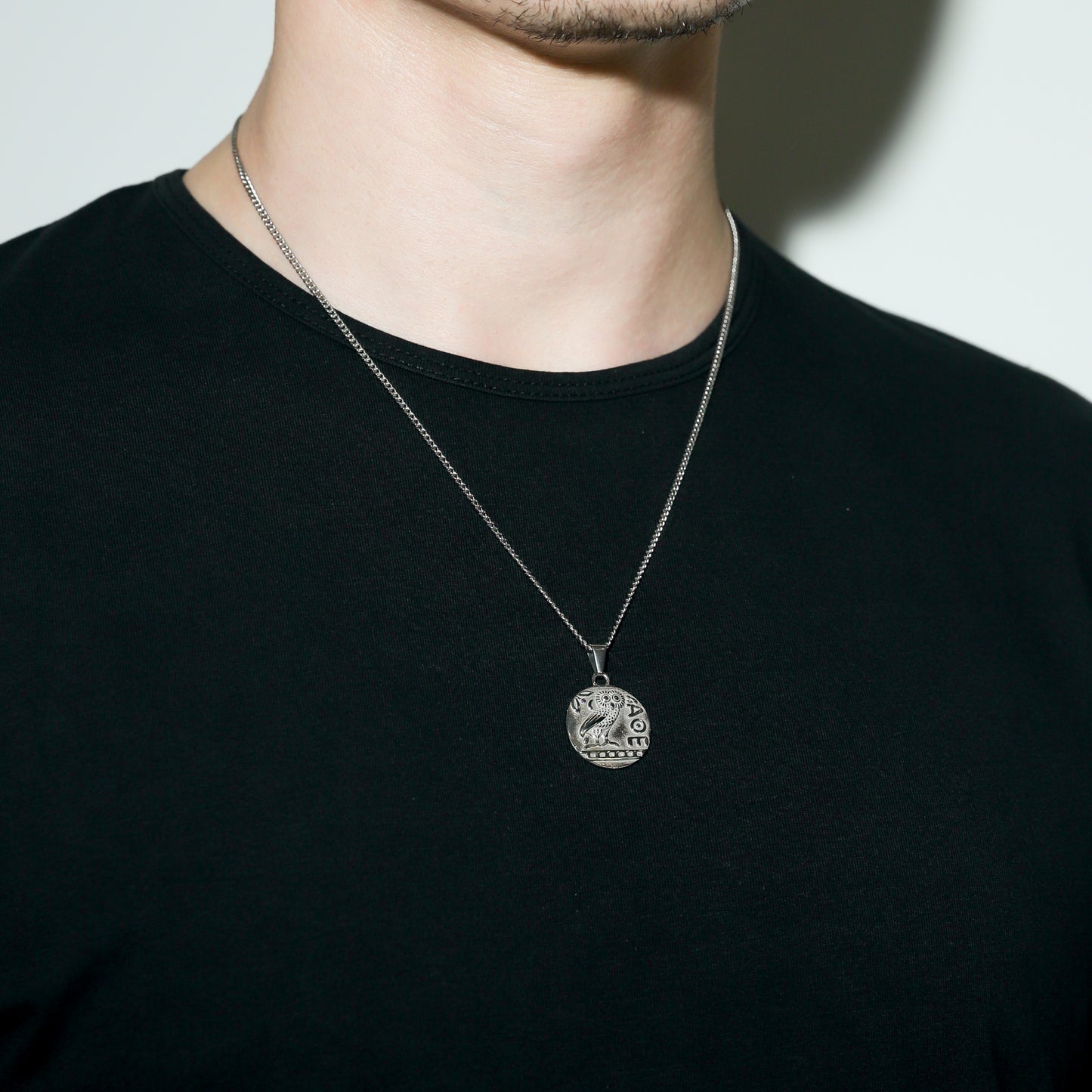 Greek Owl Pendant