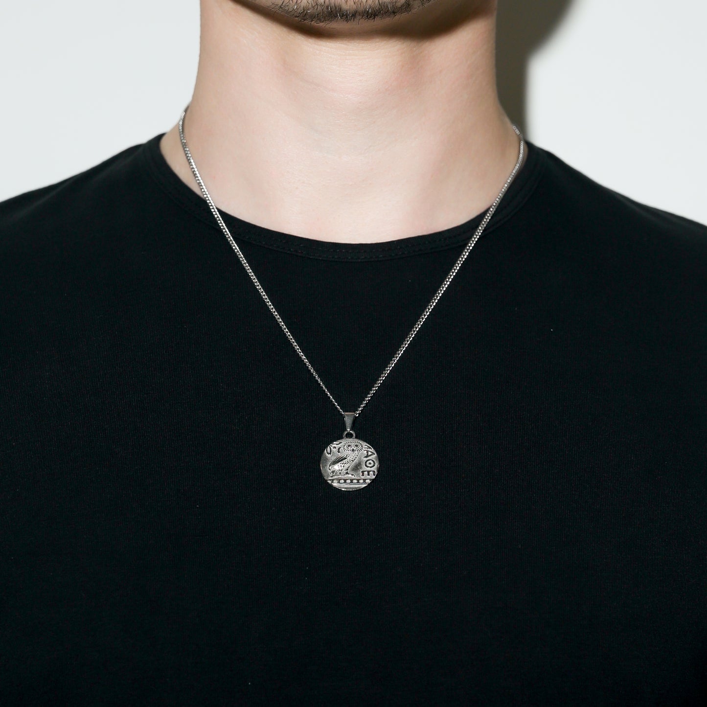 Greek Owl Pendant