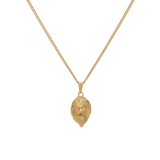 lion pendant necklace (6883386032294)