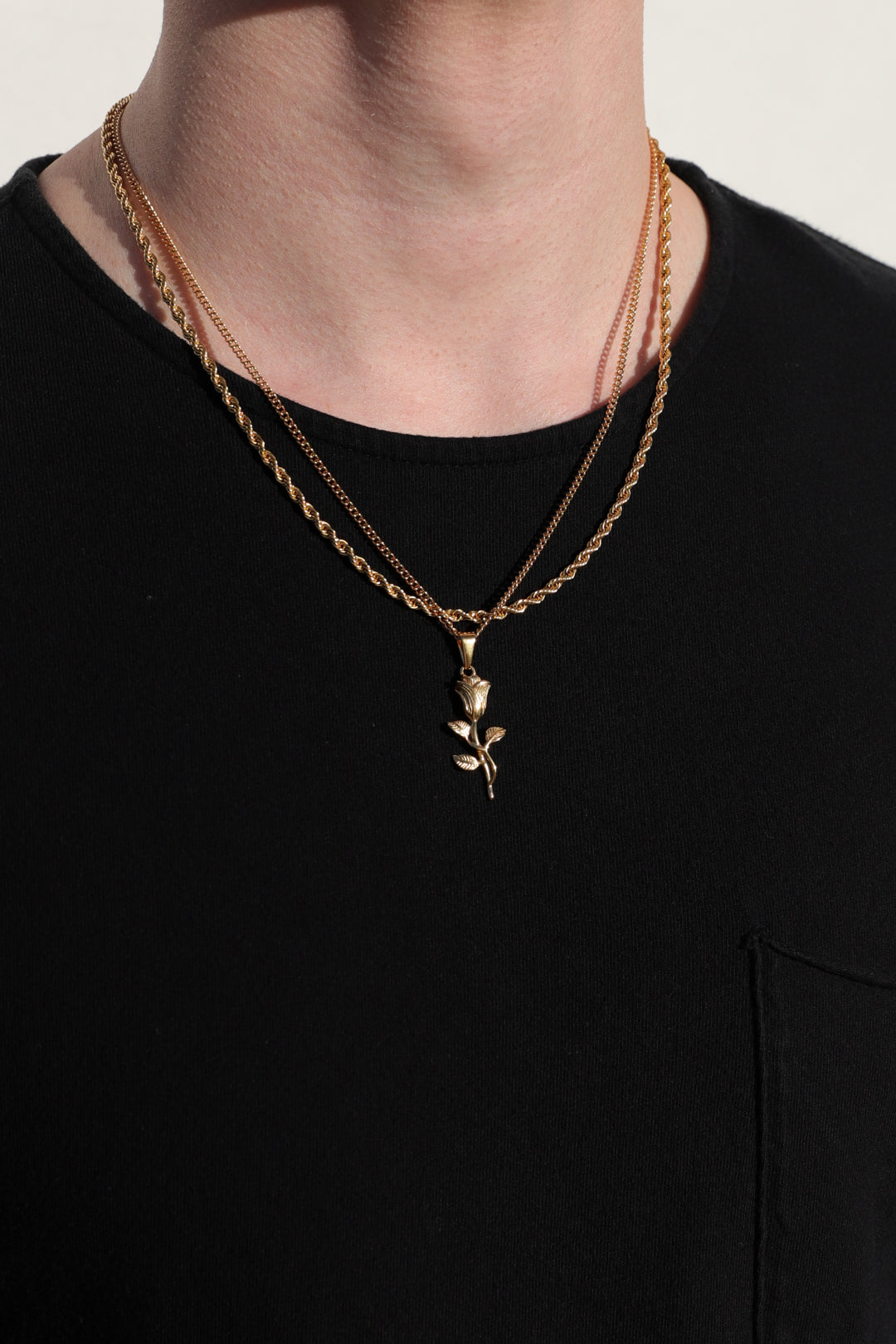 rose pendant necklace (6883448291494)