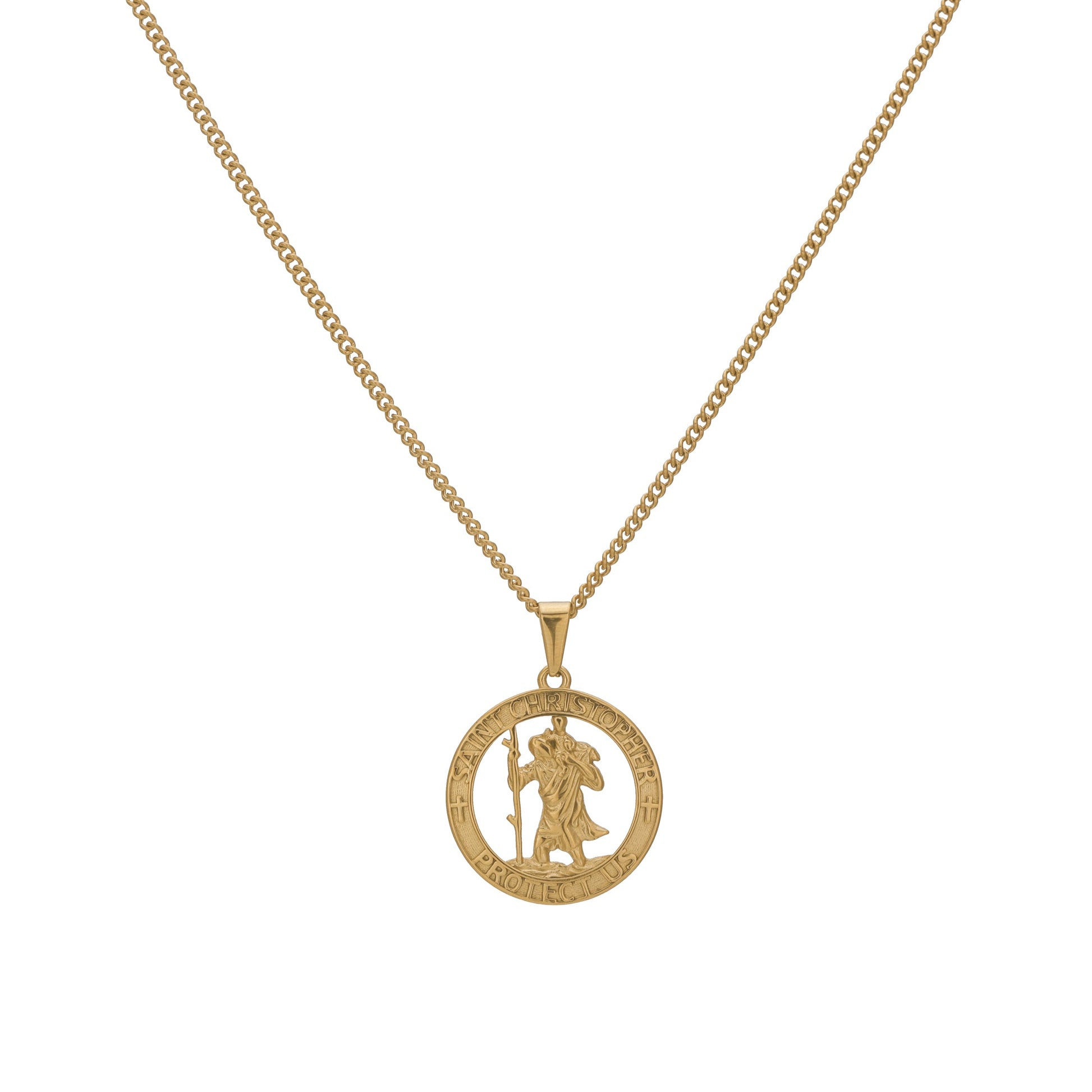 saint christopher necklace (6883439771814)