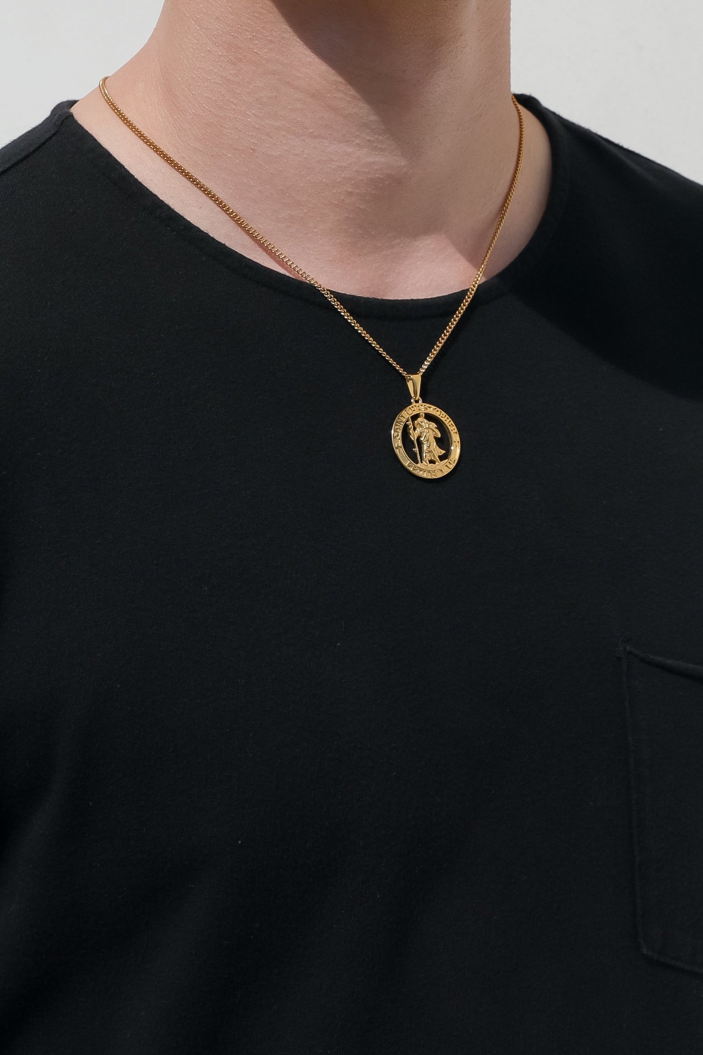 saint christopher necklace (6883439771814)