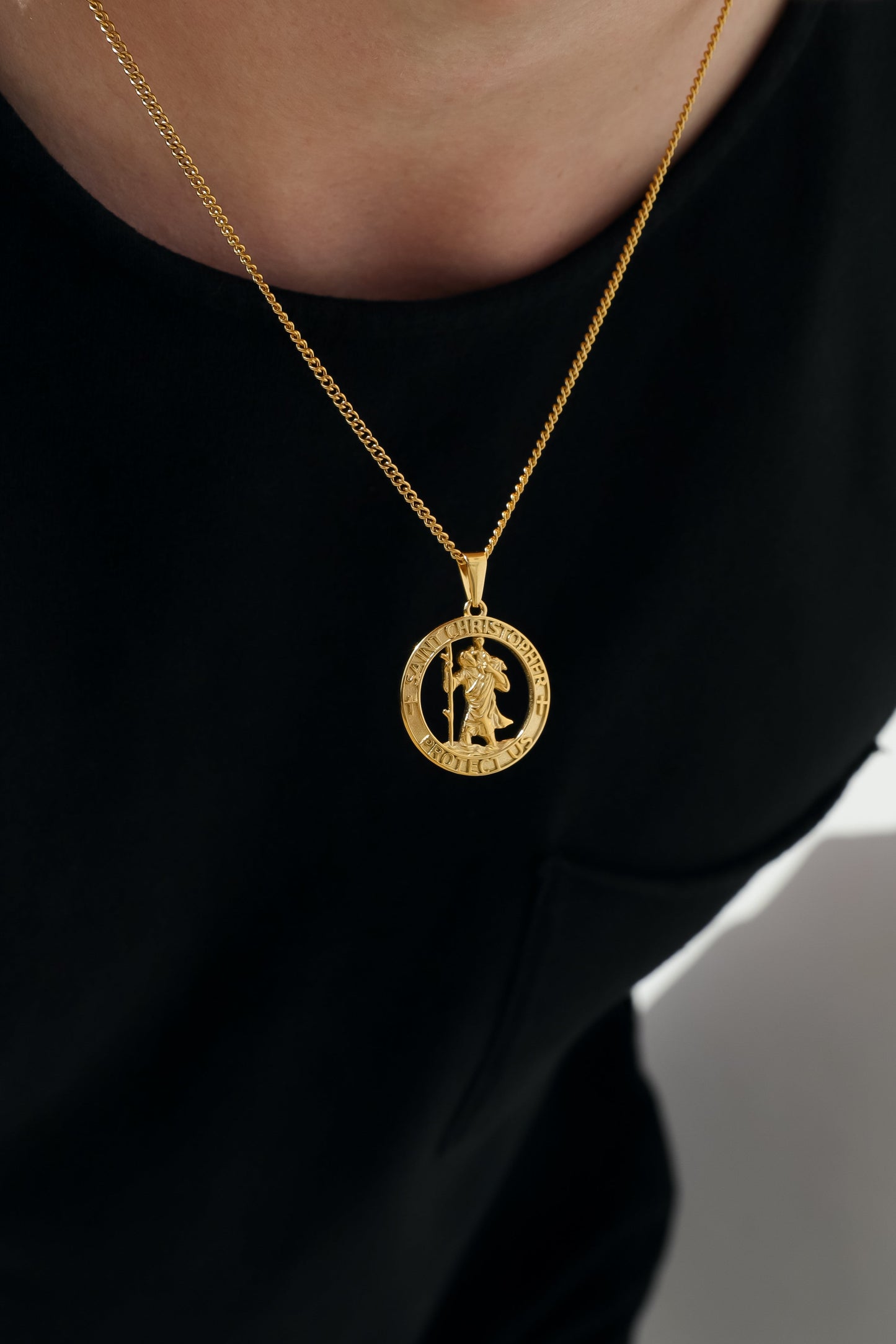 saint christopher necklace (6883439771814)