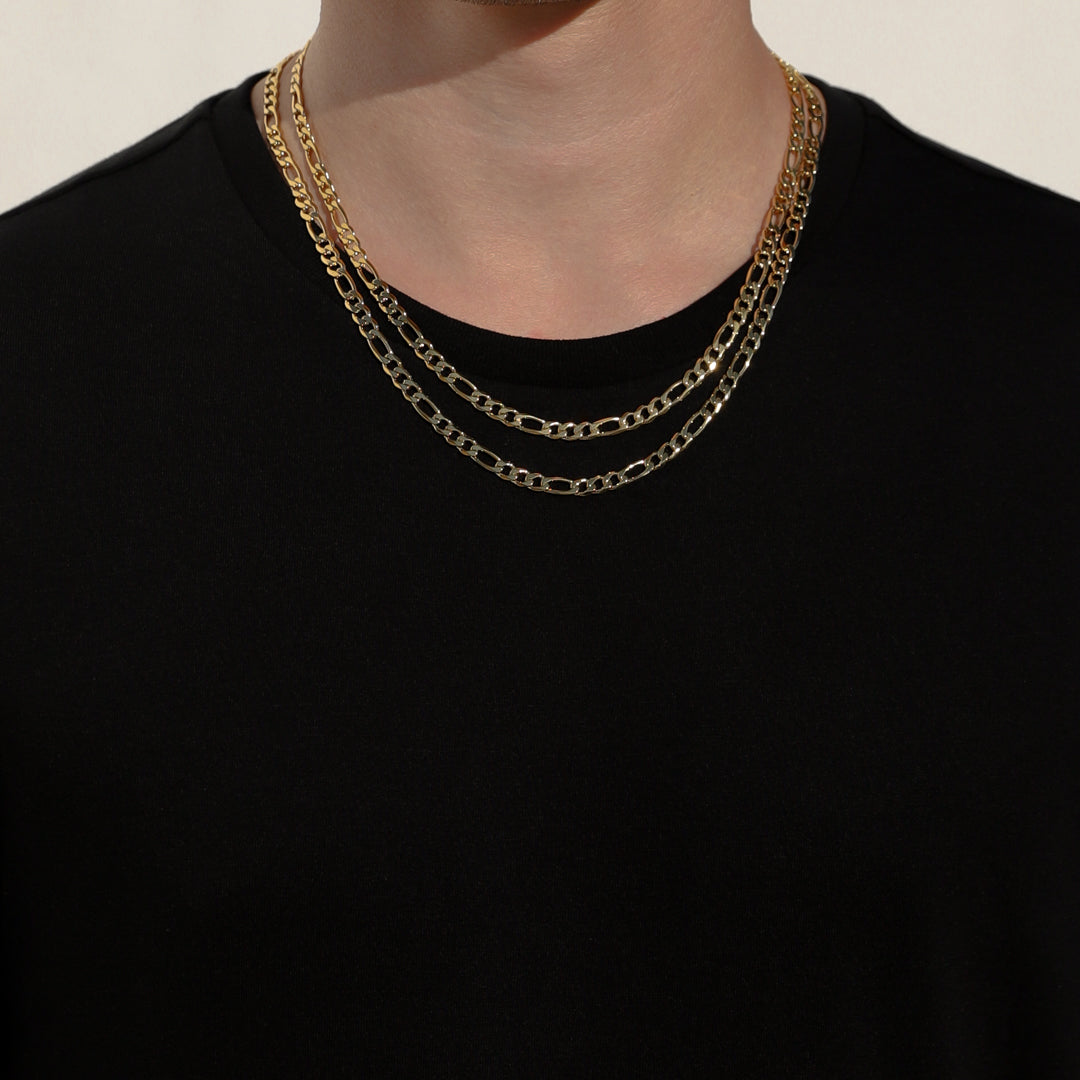 5mm Figaro Chain Necklace (6883450126502)