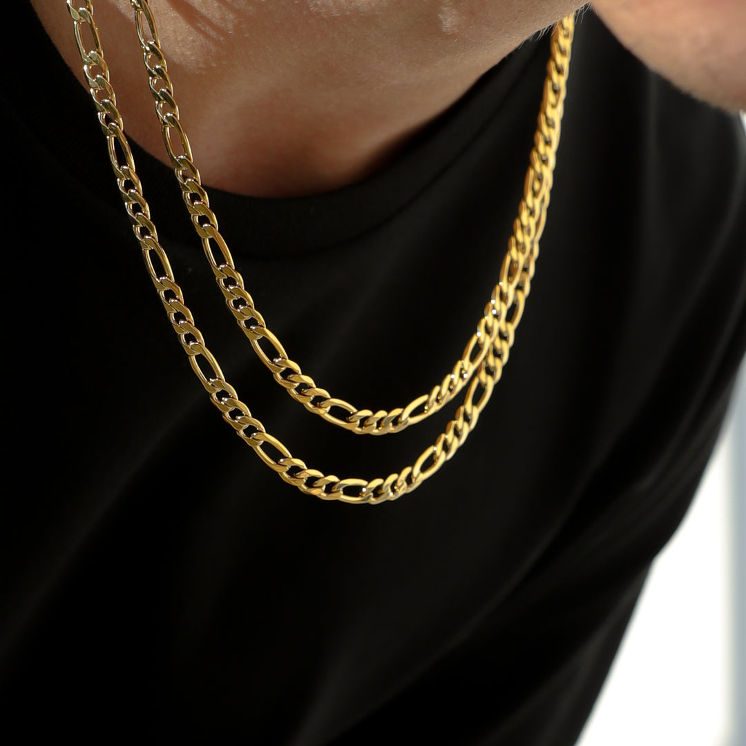 5mm Figaro Chain Necklace (6883450126502)