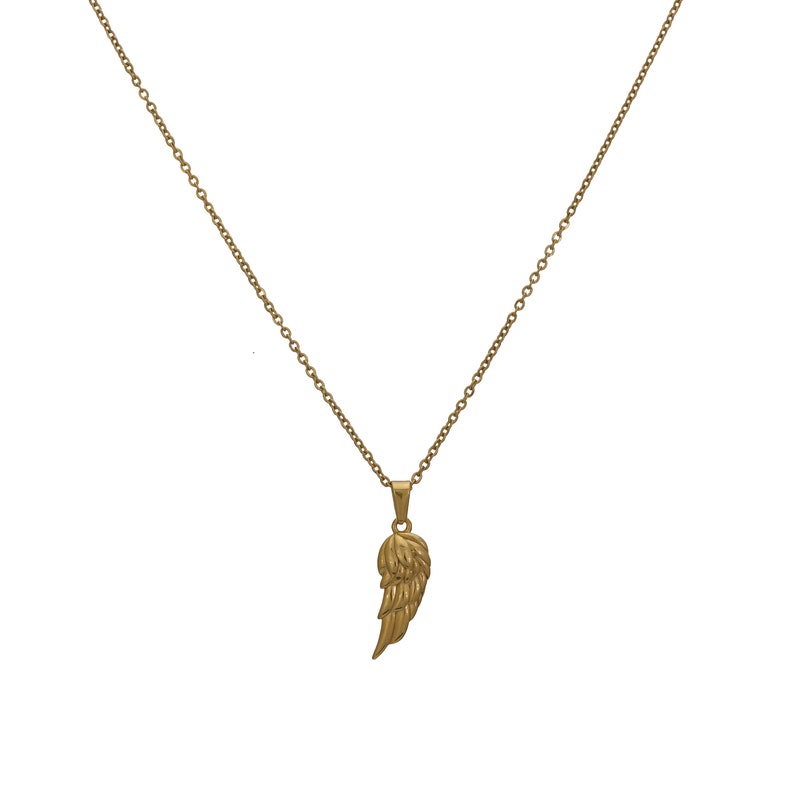 Gold Angel Pendant 18K Solid Gold Angel Necklace Religious -  Israel