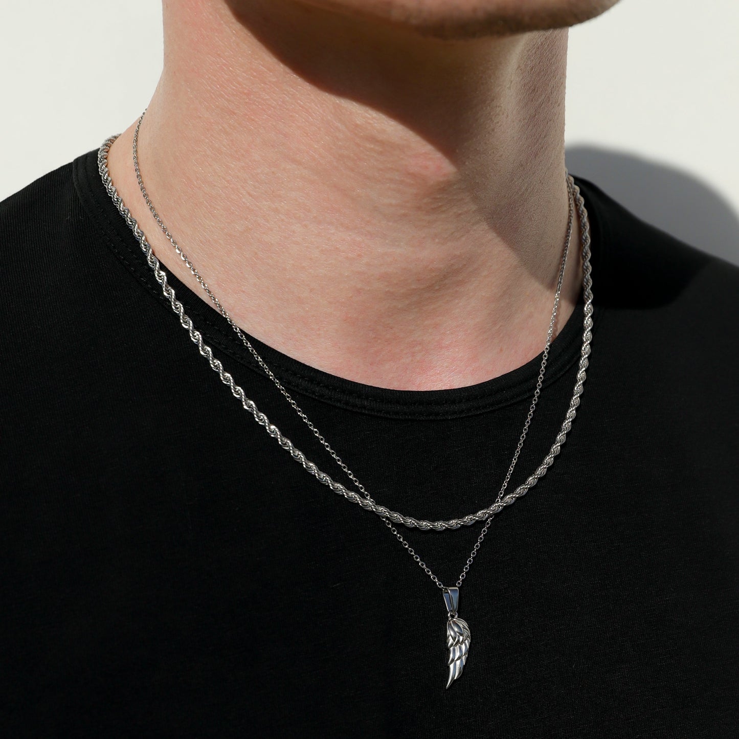 Angel Wing Silver Set