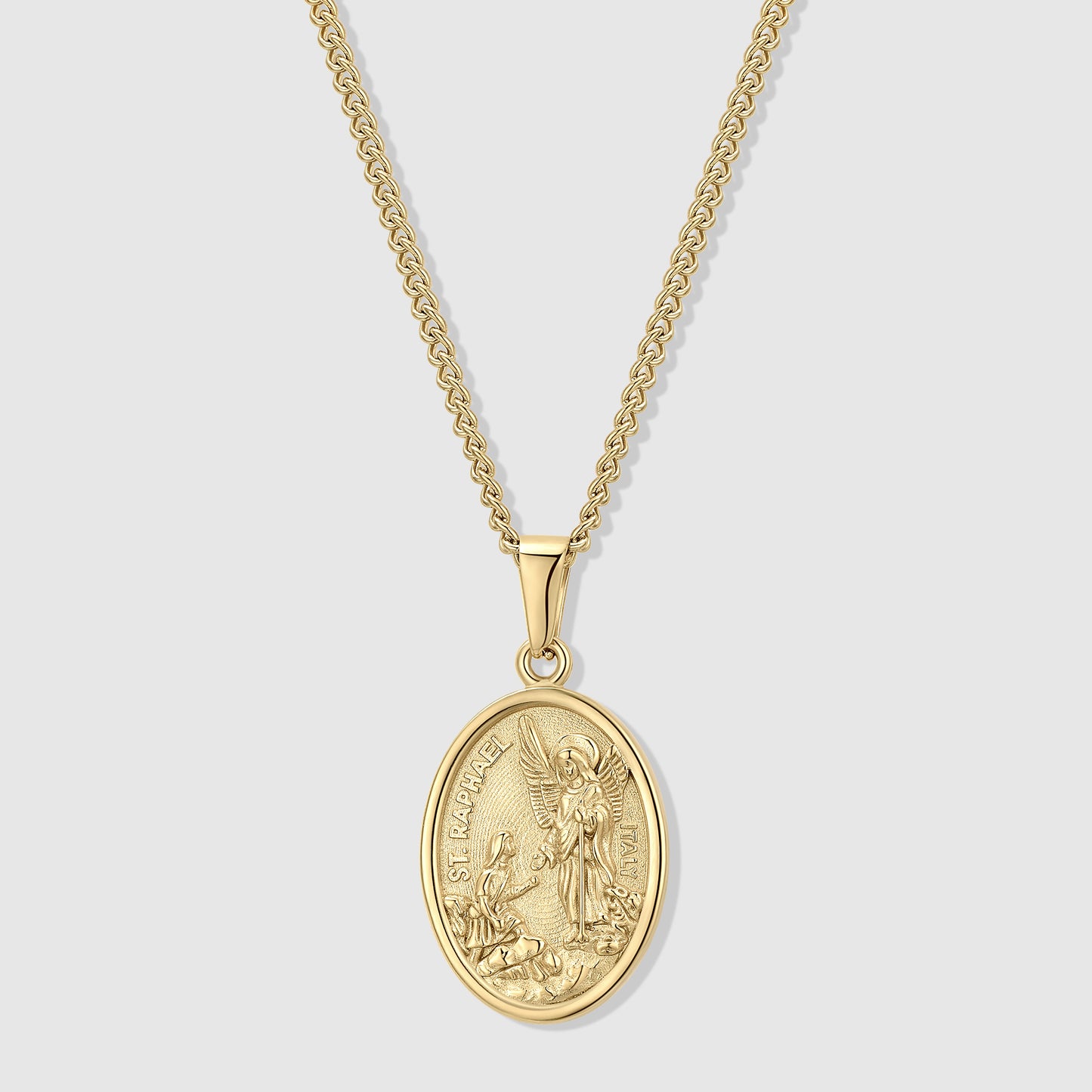 Saint Raphael Gold Set