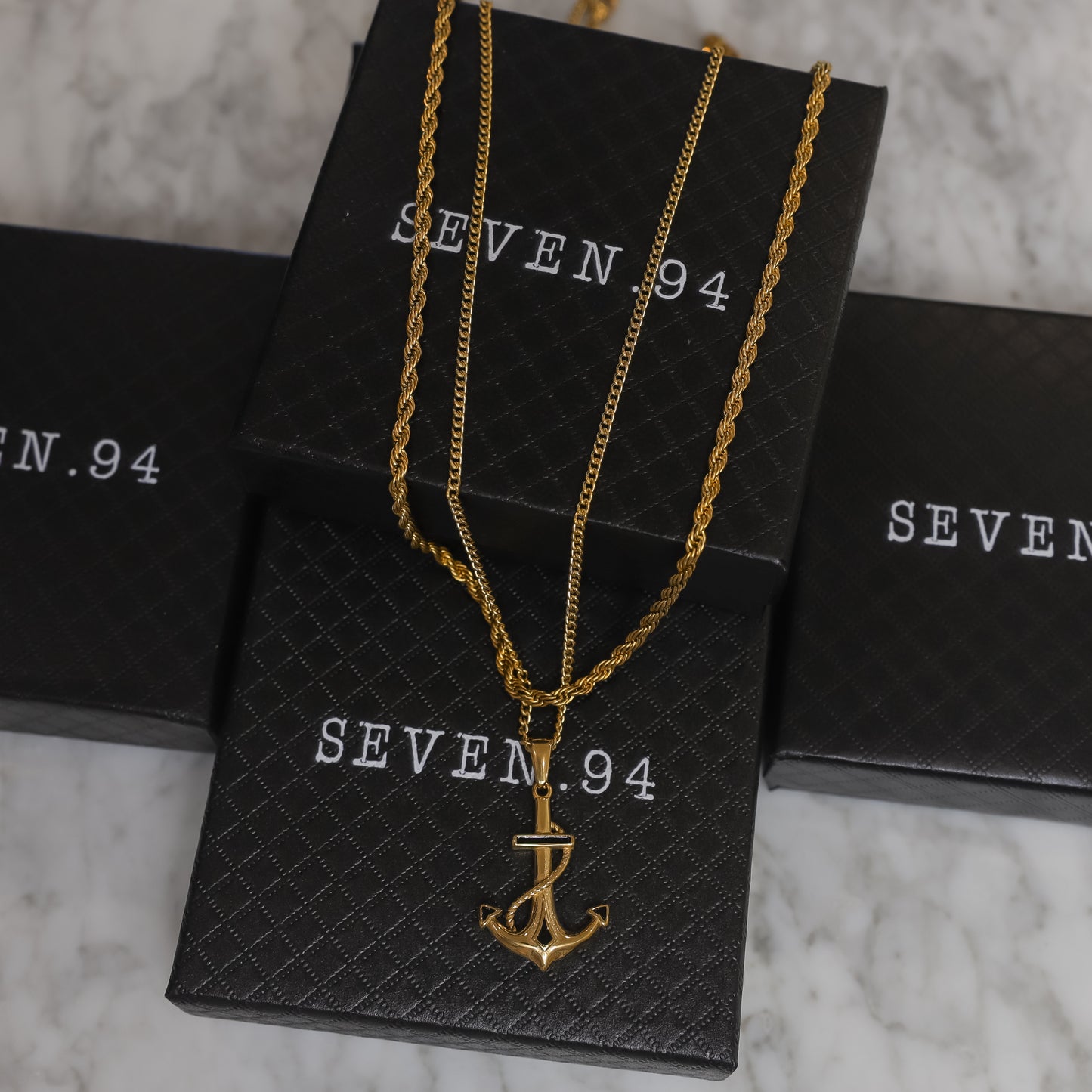 Anchor Pendant Rope Set